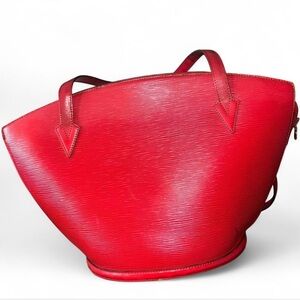 Louis Vuitton Saint Jacques Red Epi Leather Shoulder Bag + COA Included